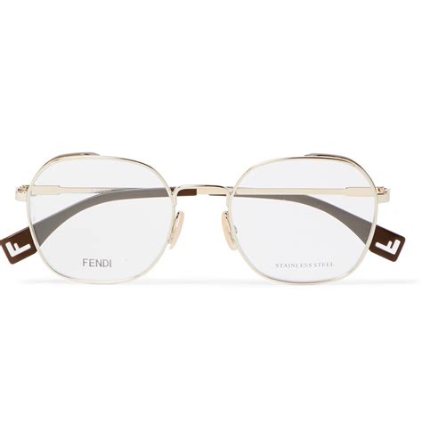 fendi gold glasses|Fendi optical glasses.